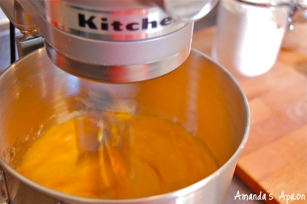 Making pumpkin pancakes at Amanda's Apron