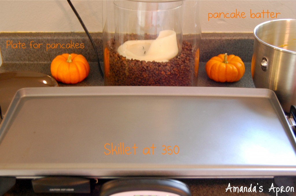 Ready to make pumpkin pancakes http://amandasapron.com