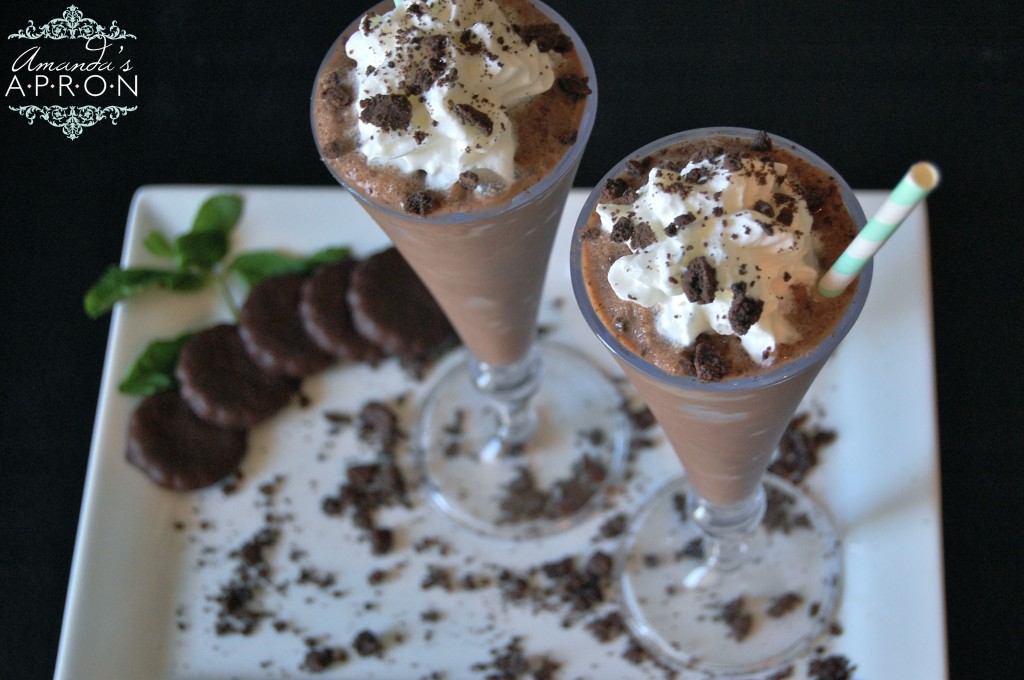 Creamy, sweet frozen mint hot chocolate recipe | Amanda's Apron
