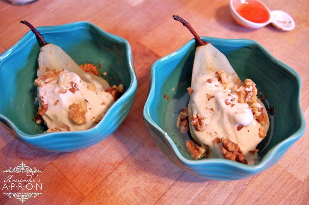 How to build a poached pear sundae | Amanda's Apron