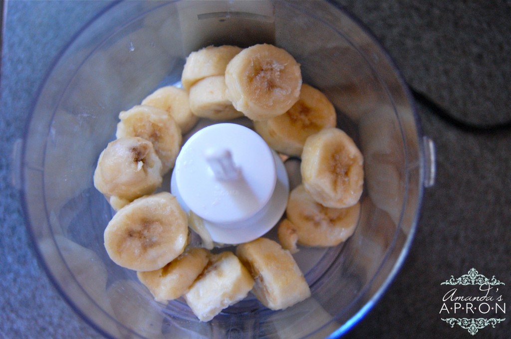 Healthy Banana ice cream recipe at Amanda's Apron food blog